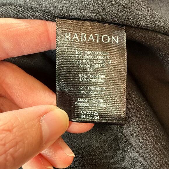 ARITZIA BABATON Redford Moto Vest Black Drapey Crepe Sleeveless Biker Vest SZ 6 - Picture 12 of 16